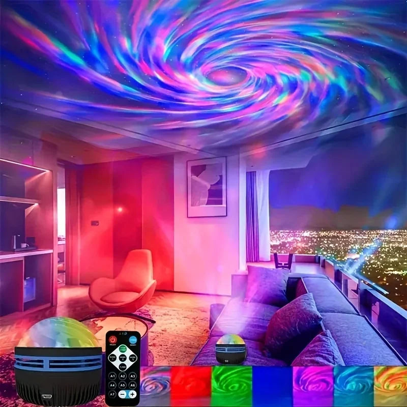 Northern Lights Starry Sky Projector LED Night Light with Remote Control USB a Variety of Styles for Home Bedroom Party Decor
