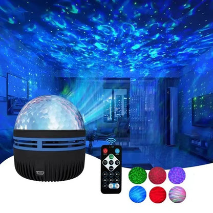 Northern Lights Starry Sky Projector LED Night Light with Remote Control USB a Variety of Styles for Home Bedroom Party Decor