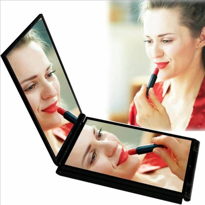 4-Sided Makeup Mirror, 360° Wide Angle Portablefolding Makeup Mirror, Multifunctional Travel Mirrormakeup Tool for Women