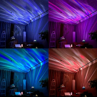 Northern Lights Starry Sky Projector LED Night Light with Remote Control USB a Variety of Styles for Home Bedroom Party Decor