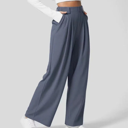 Women'S Pants Women'S High Waist Wide Leg Pants Casual Loose Pants Straight Office Ladies Korean Fashion Elegant Pants