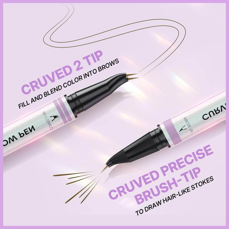 [FREE SHIPPING] 2Chill“Intooyou” Curved Eyebrow Pen, Magic 2 in 1 Eyebrow Pencil Pro, Waterproof Brow Pen with 2 Tips, Microblading Brow Pencils for Women, Last All Day
